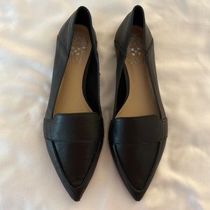 Vince Camuto Black Pointed Flats